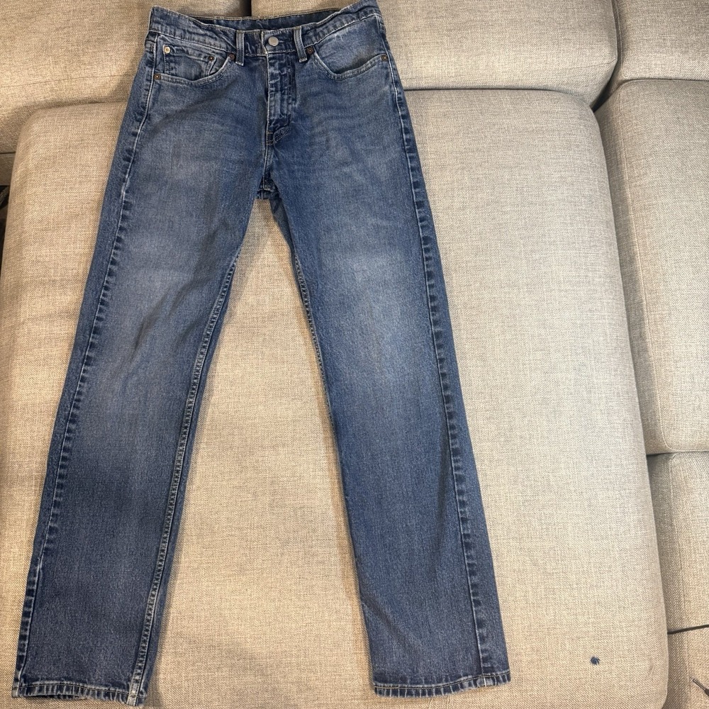 Levi's 505 Men's 32x32 Straight Leg Jeans Medium Wash Classic Fit